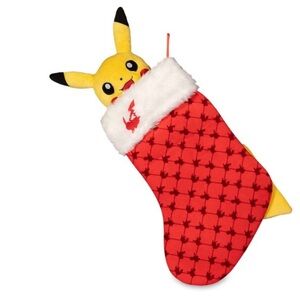 RARE Pokémon Center Pikachu Christmas Stocking 2018